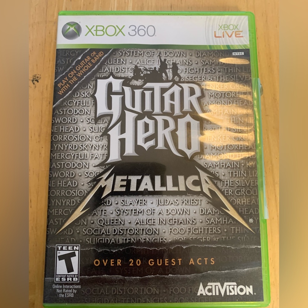 Xbox 360 Guitar Hero Metallica